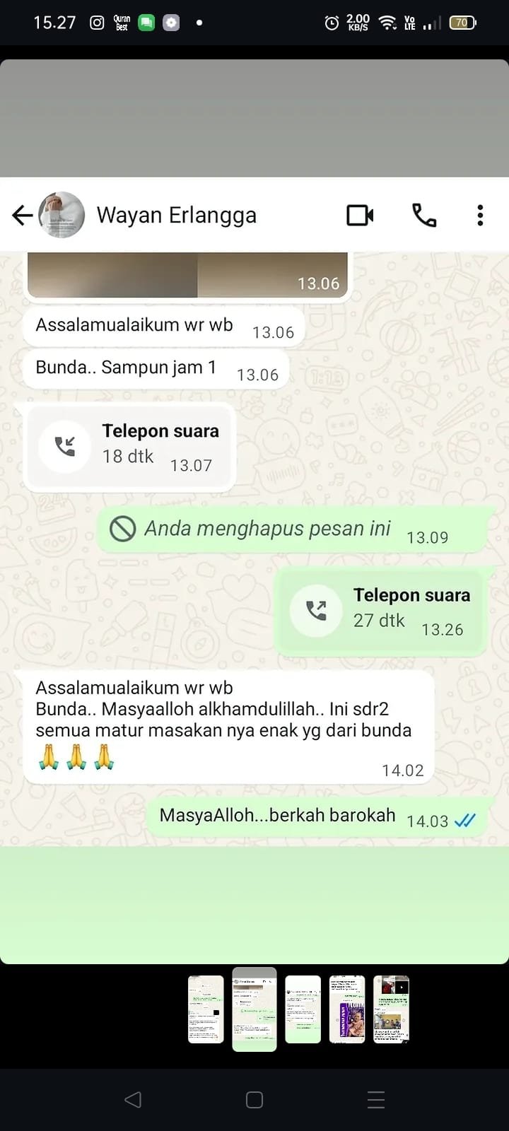 Testimoni Aqiqah Sarirasa